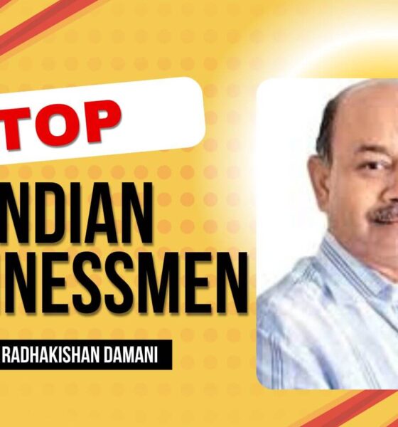 Portrait of Radhakishan Damani, Indian business mogul and retail tycoon.